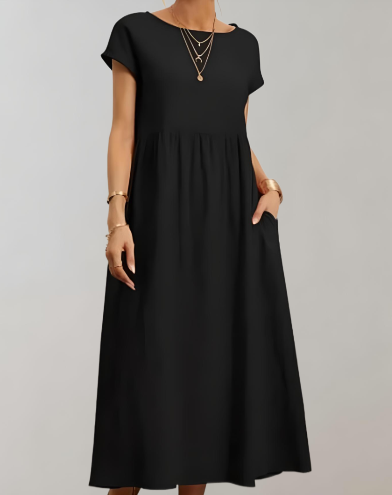 Ella - Lockeres und schlichtes Kleid mit Seitentaschen kleid