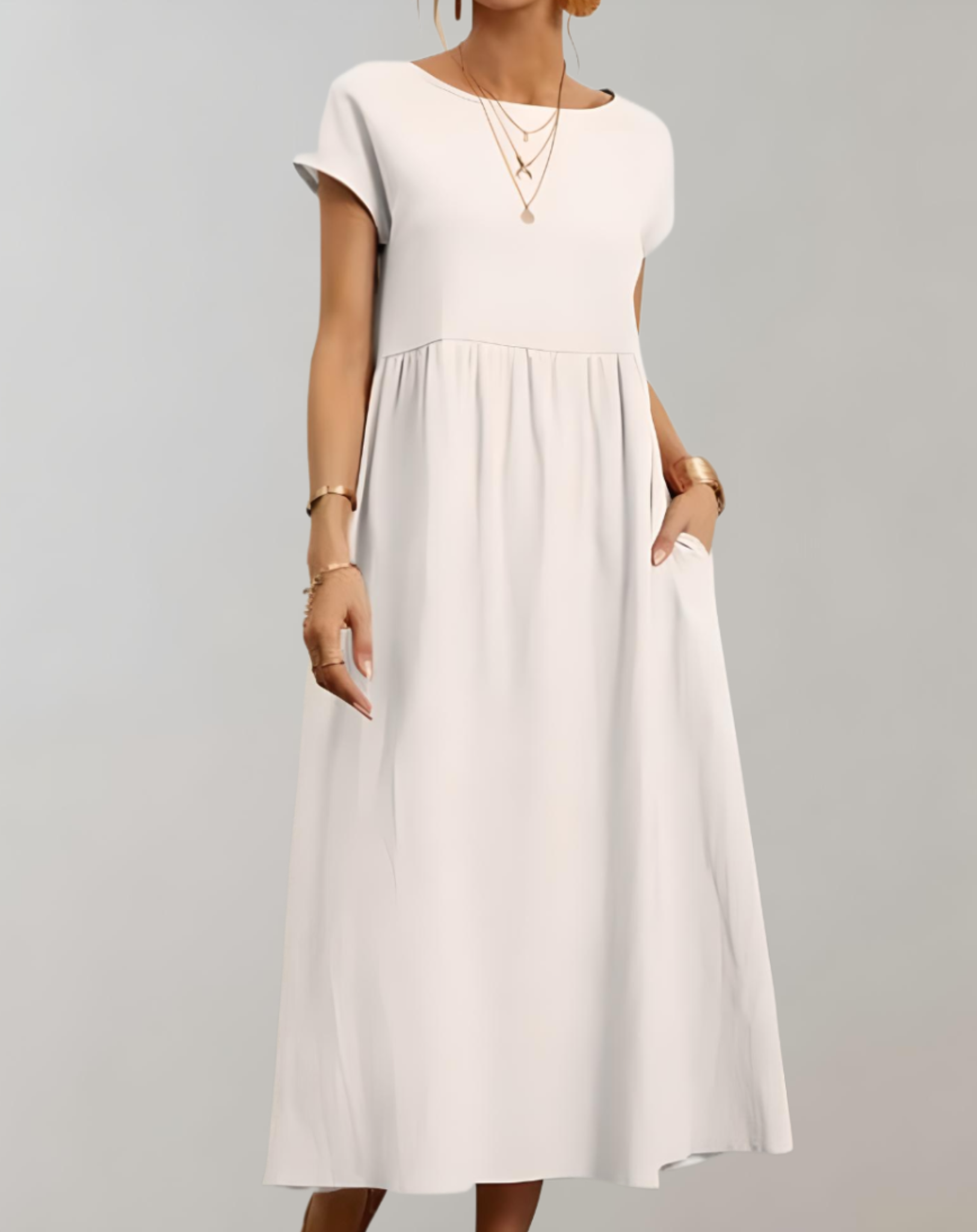 Ella - Lockeres und schlichtes Kleid mit Seitentaschen kleid