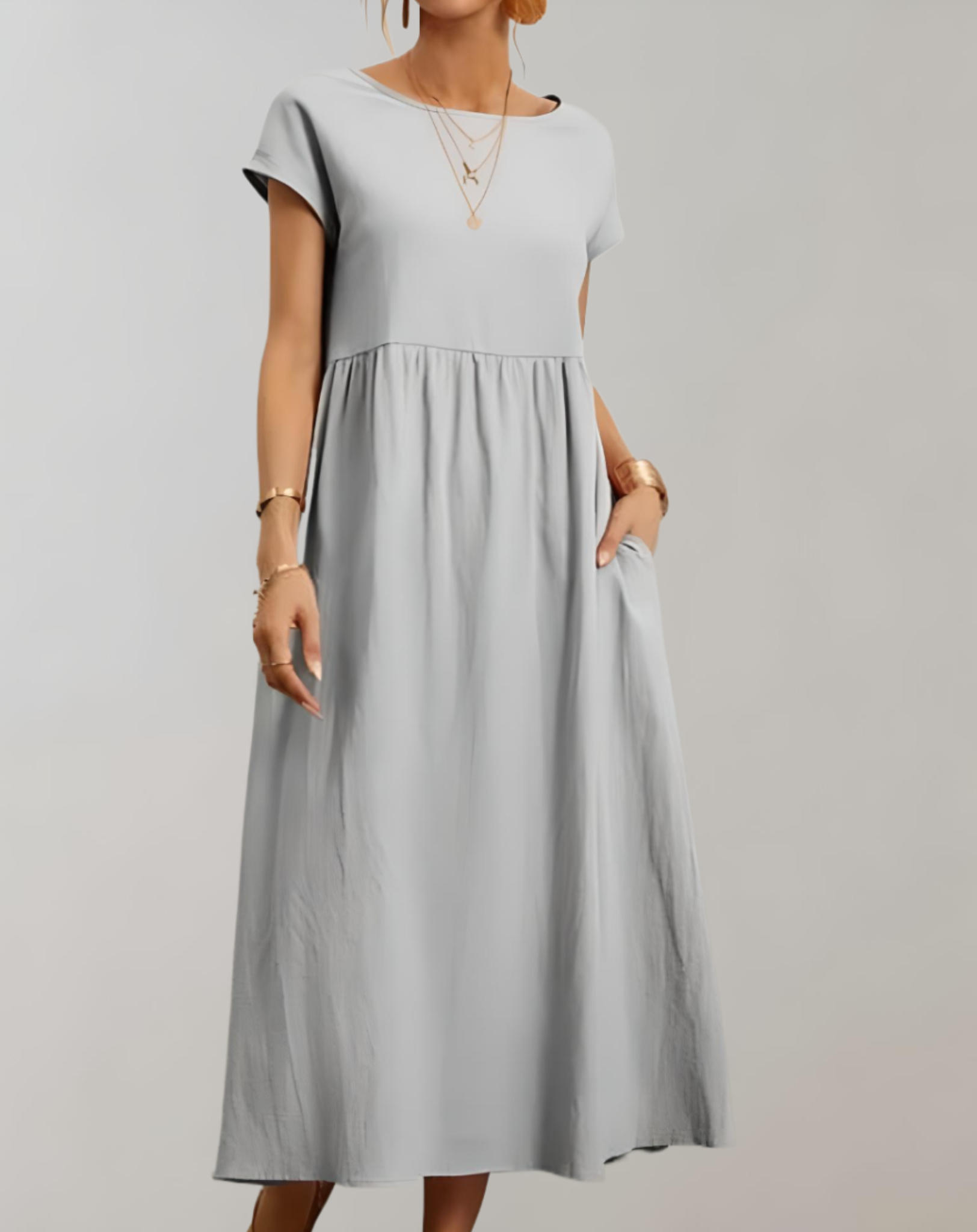 Ella - Lockeres und schlichtes Kleid mit Seitentaschen kleid