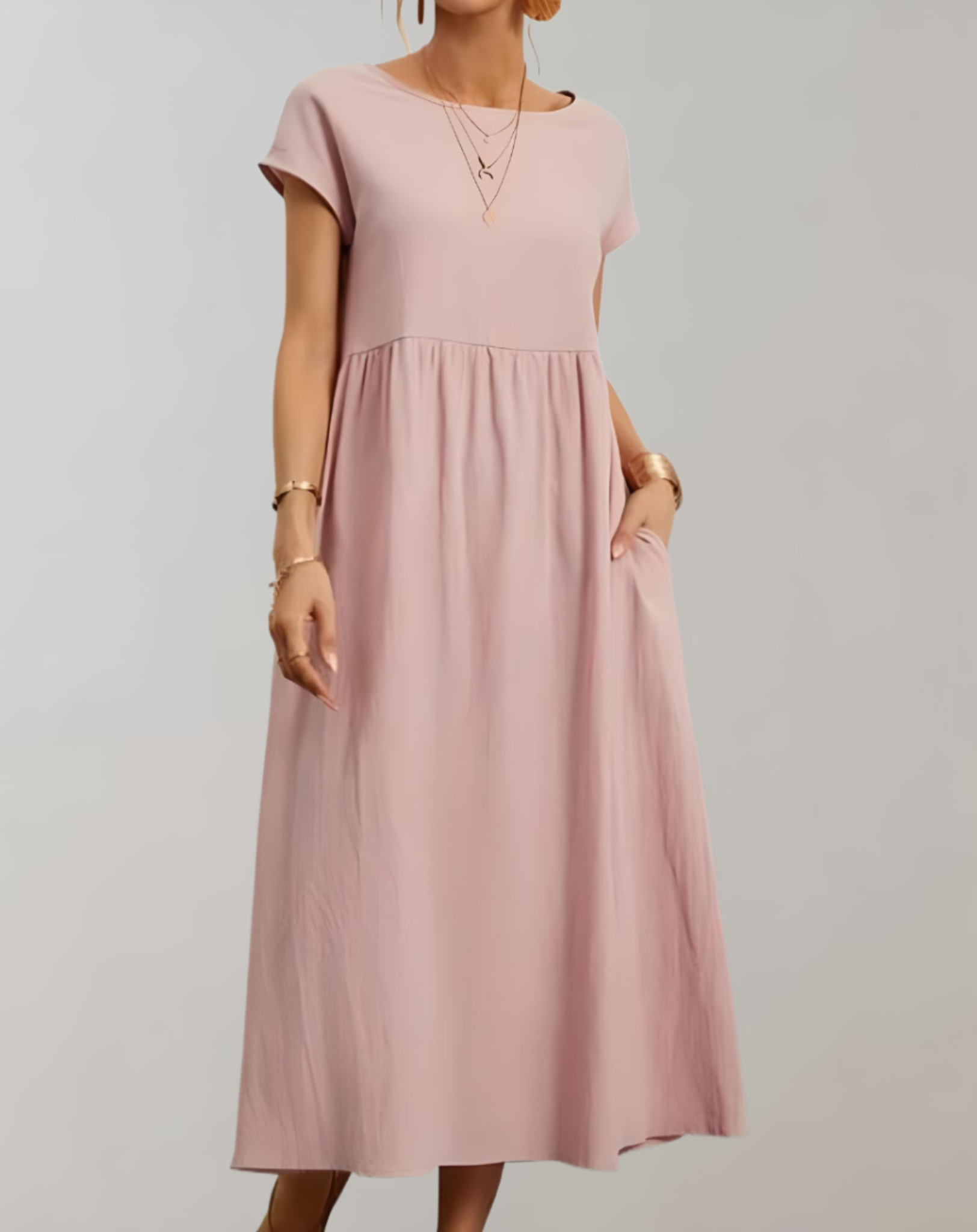 Ella - Lockeres und schlichtes Kleid mit Seitentaschen kleid