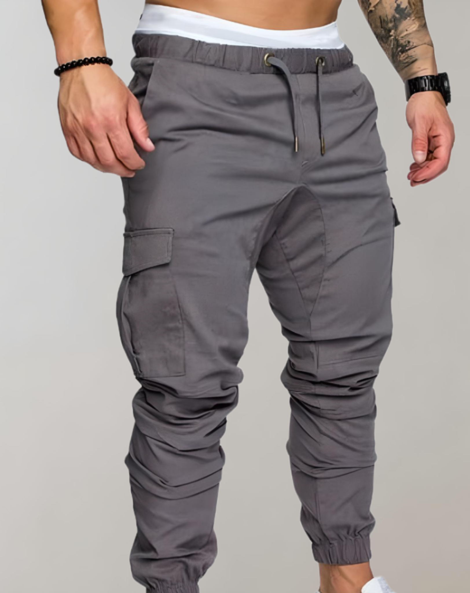 Harvey - Taillierte Jogginghose für Herren mit mehreren Taschen Hose