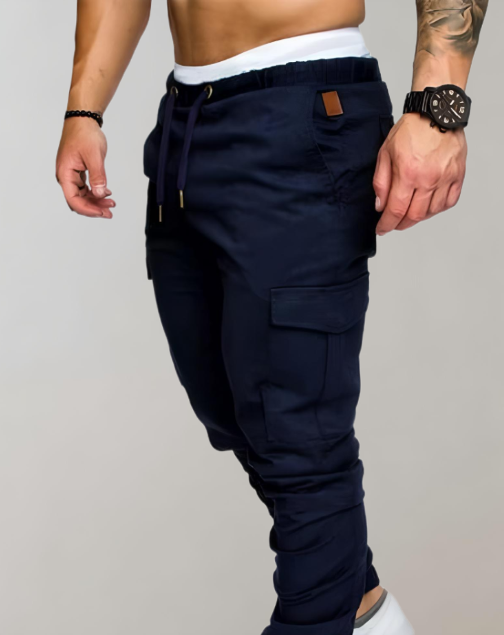 Harvey - Taillierte Jogginghose für Herren mit mehreren Taschen Hose
