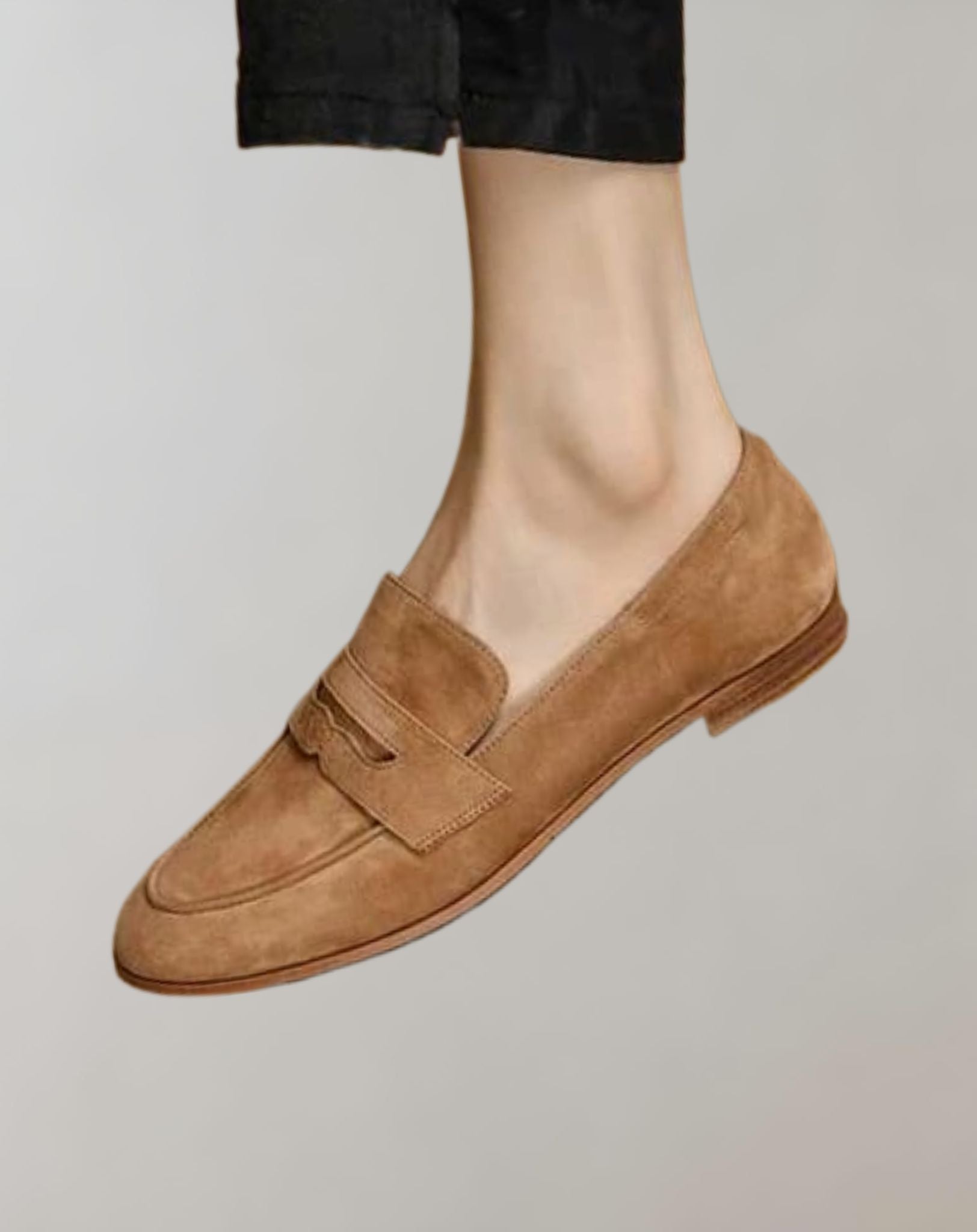 Liam - Spitz zulaufende niedrig geschnittene Wildleder Loafer Schuhe