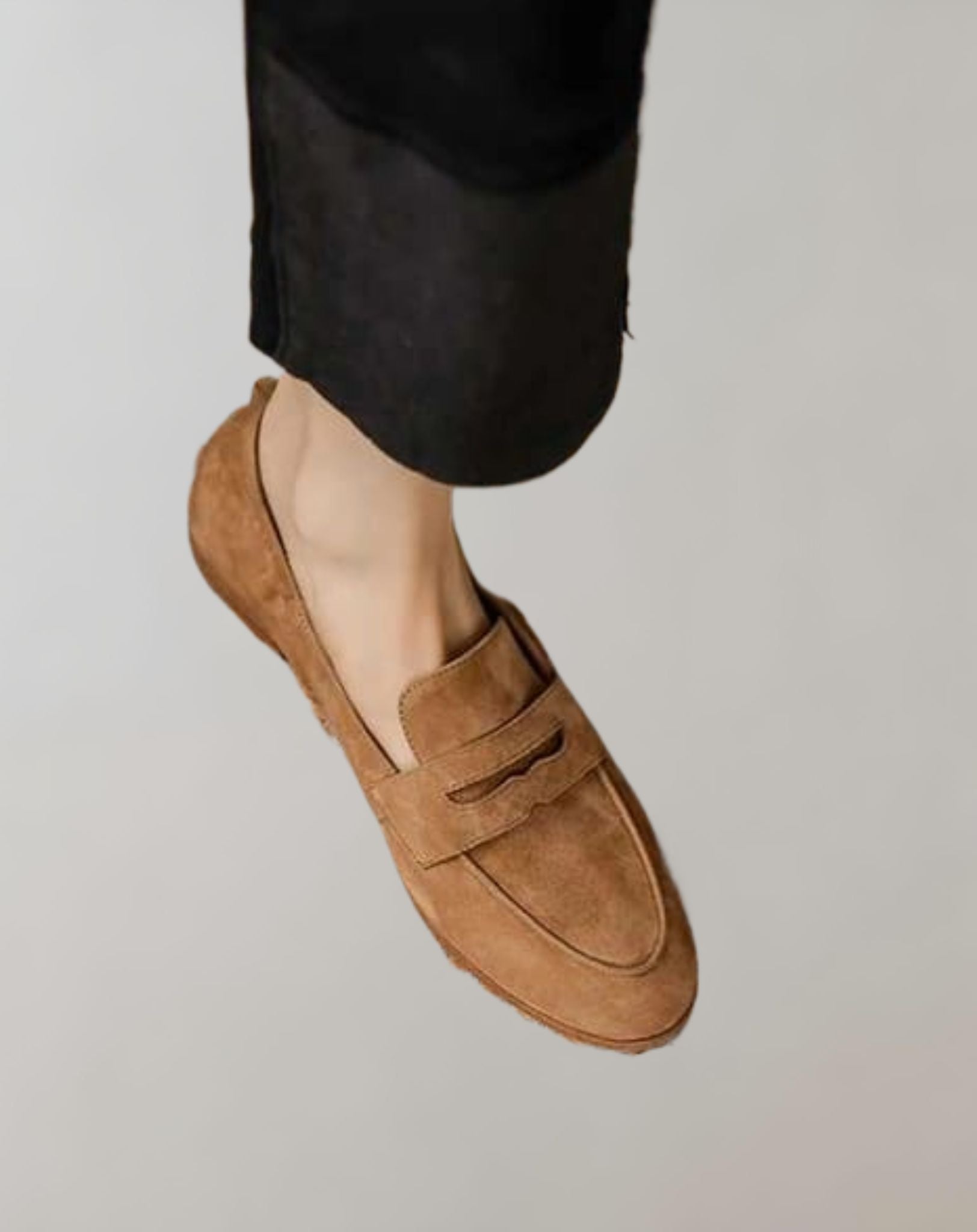 Liam - Spitz zulaufende niedrig geschnittene Wildleder Loafer Schuhe