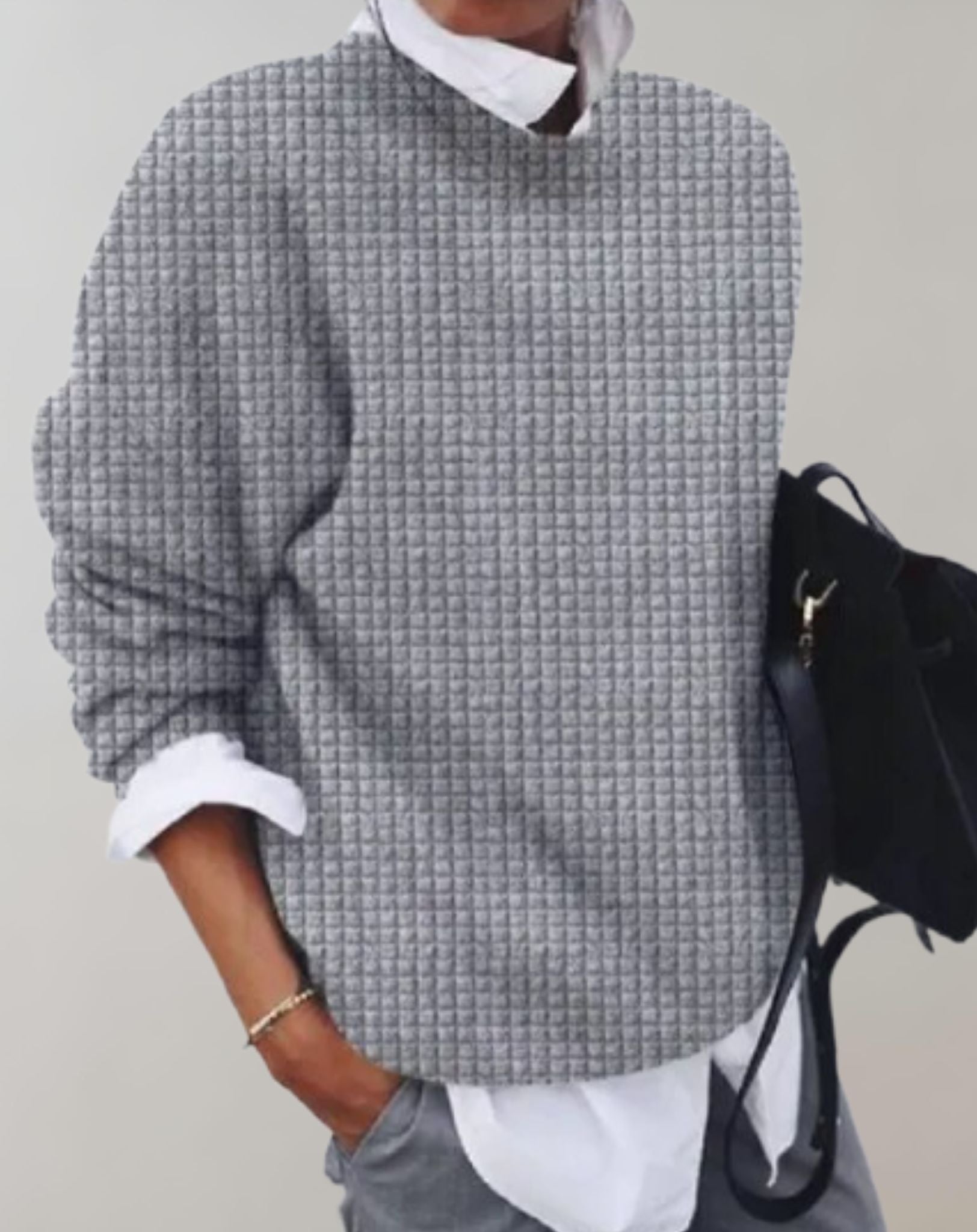 Bella  - Übergroßer Strickpullover mit weiten langen Ärmeln Sweater
