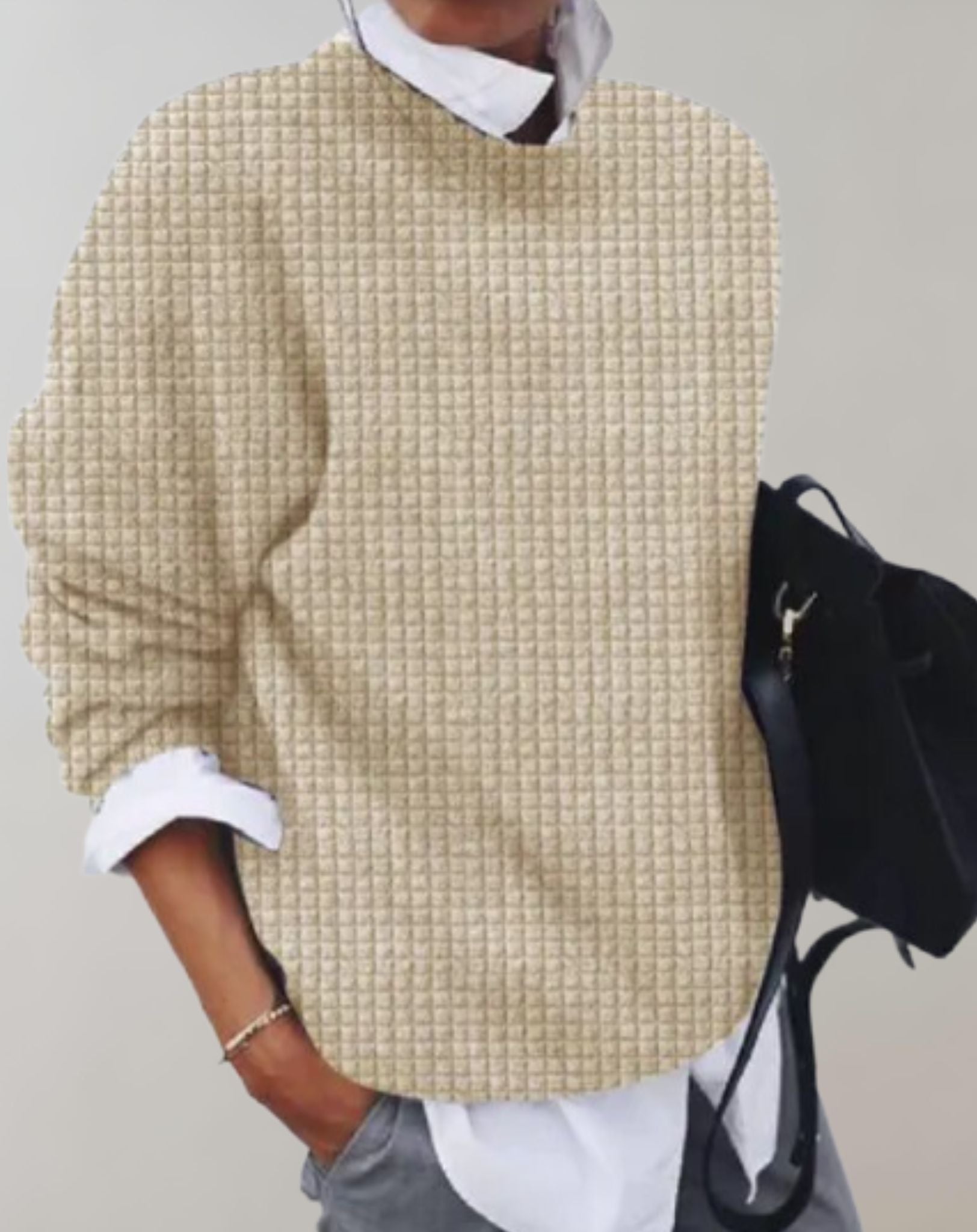 Bella  - Übergroßer Strickpullover mit weiten langen Ärmeln Sweater