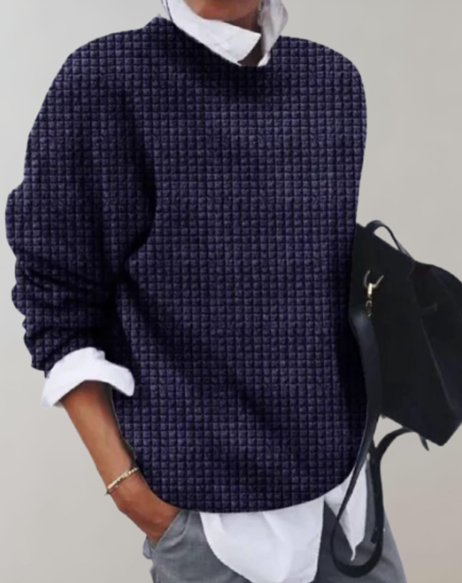 Bella  - Übergroßer Strickpullover mit weiten langen Ärmeln Sweater