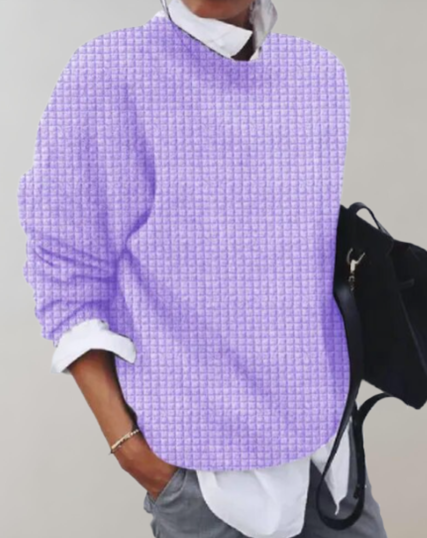 Bella  - Übergroßer Strickpullover mit weiten langen Ärmeln Sweater