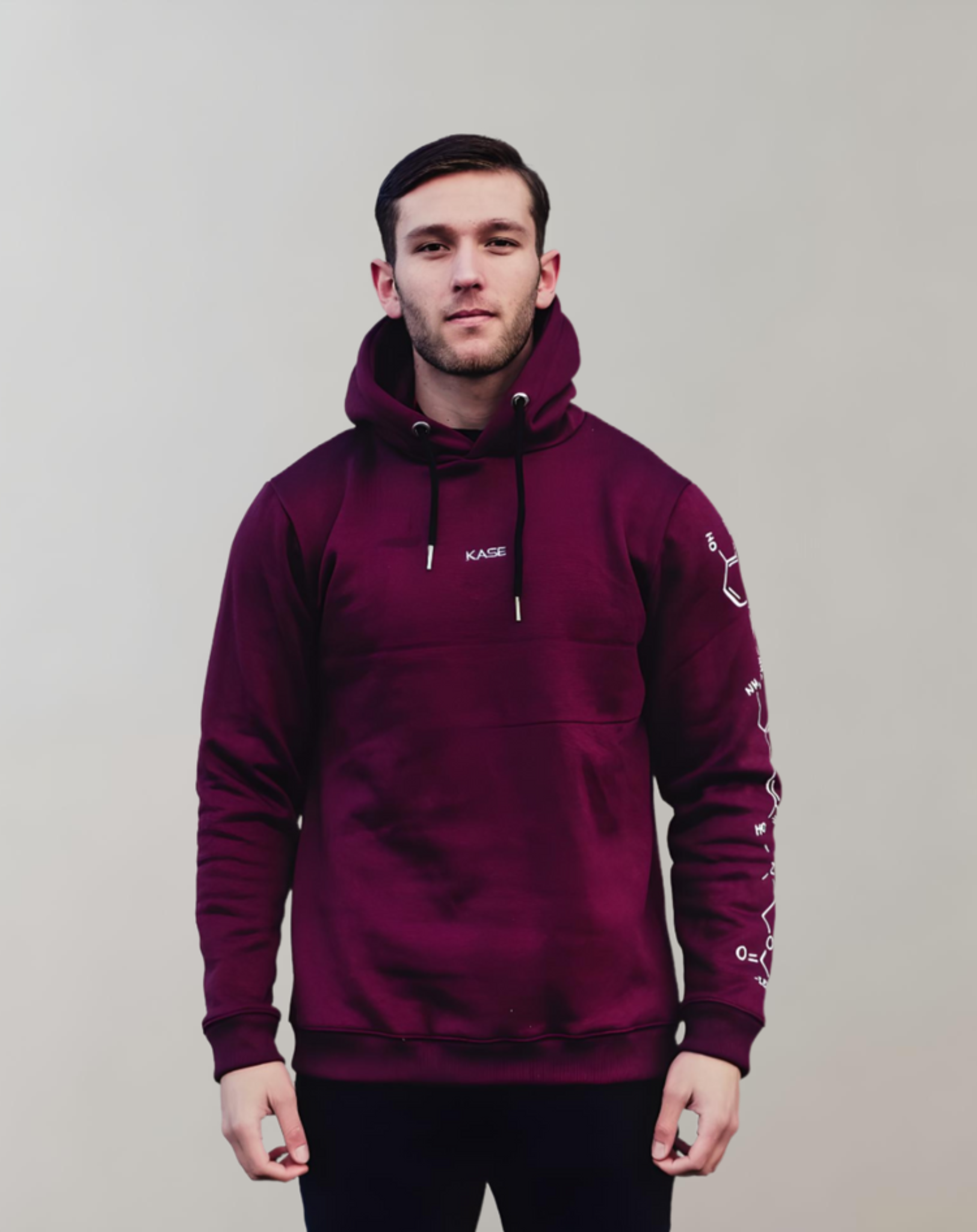 Molecule hoodie - Bordeauxrot