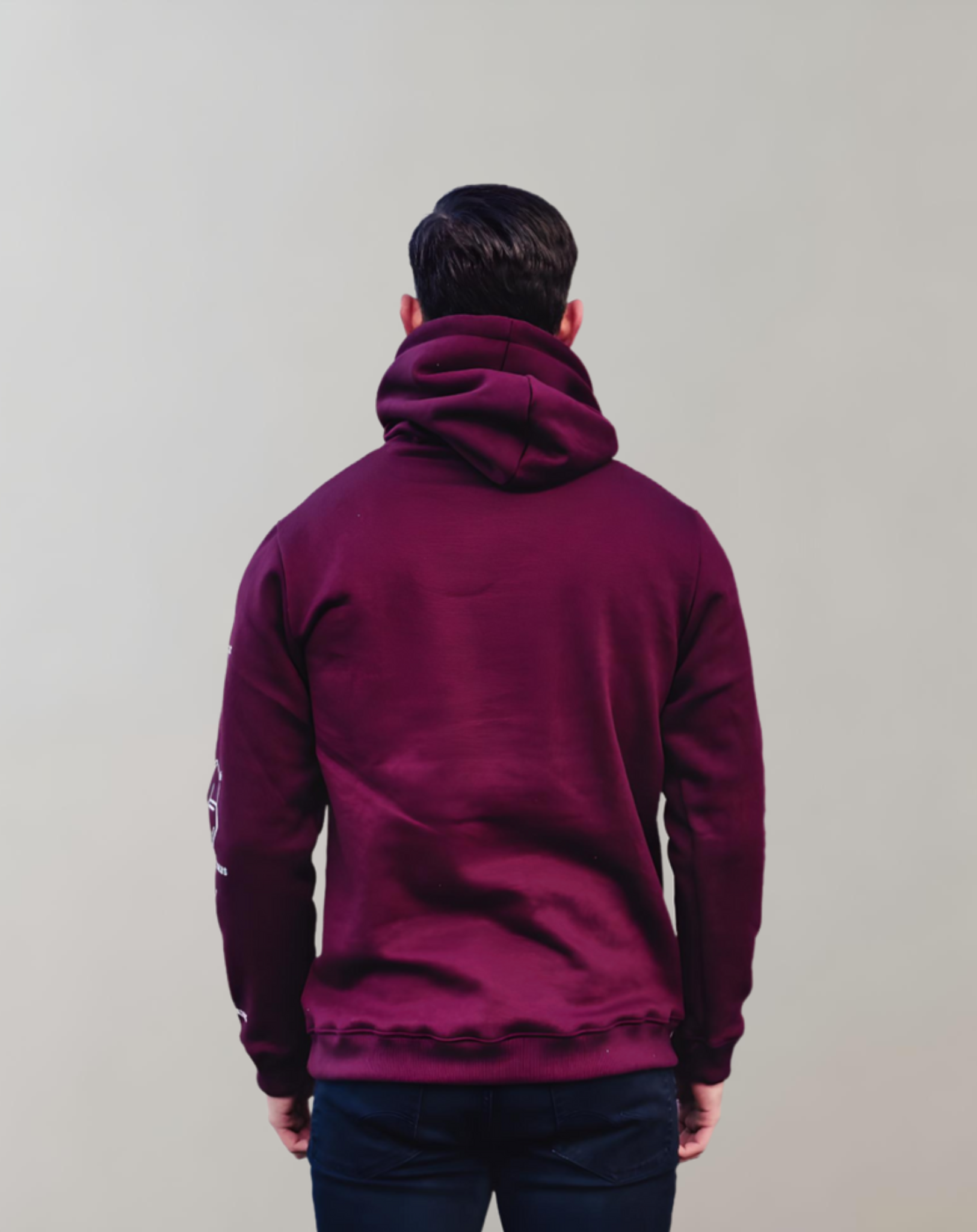 Hoodie Bordeauxrot Molecule Design