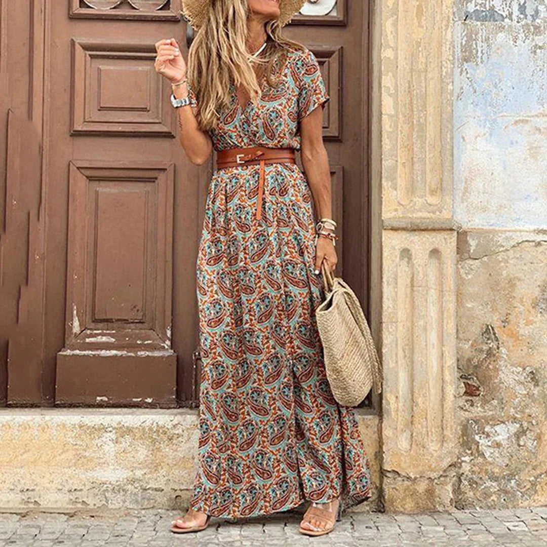 Adele | Elegantes und bequemes Boho-Maxikleid