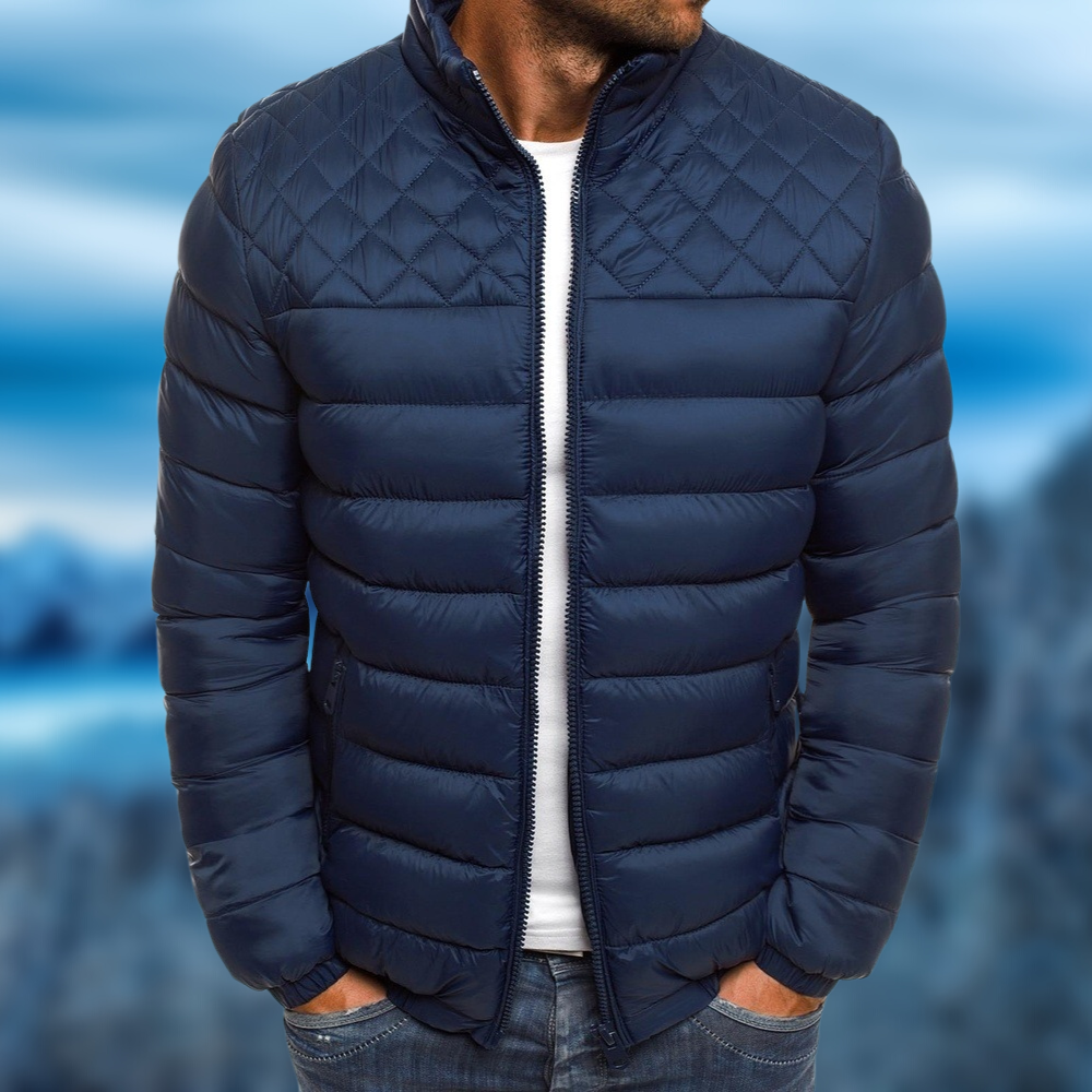 Steppjacke für Herren – Leichte Daunenjacke mit Stehkragen und modernem Design