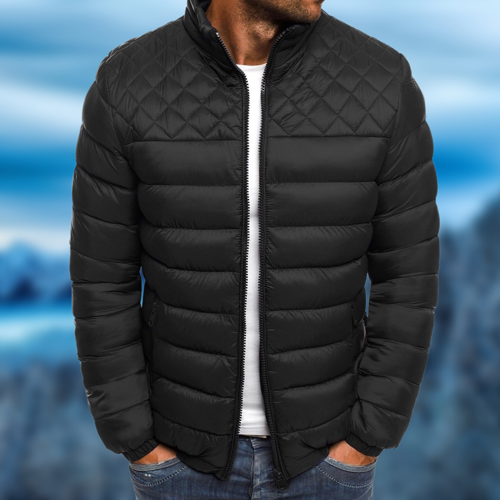 Steppjacke für Herren – Leichte Daunenjacke mit Stehkragen und modernem Design