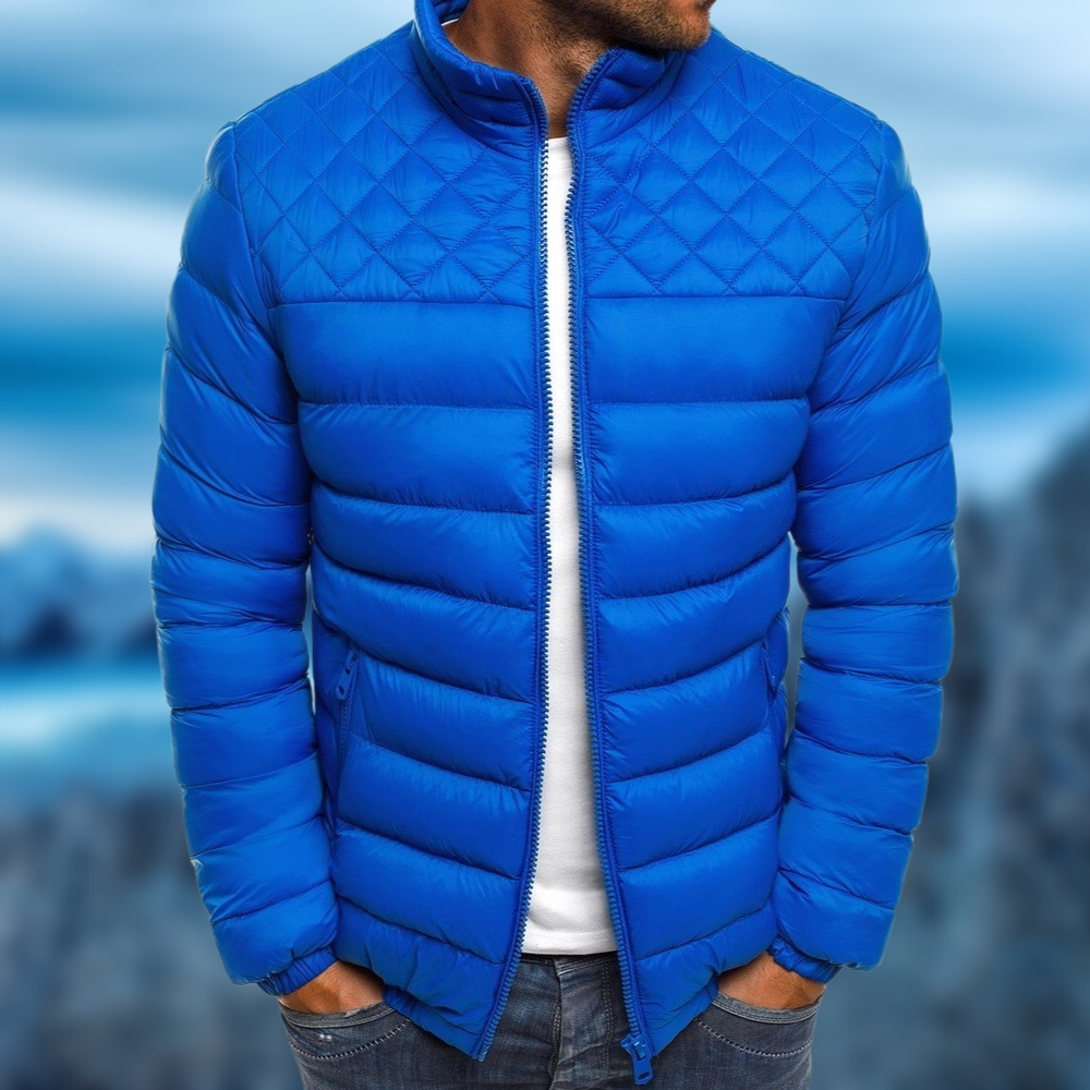 Steppjacke für Herren – Leichte Daunenjacke mit Stehkragen und modernem Design