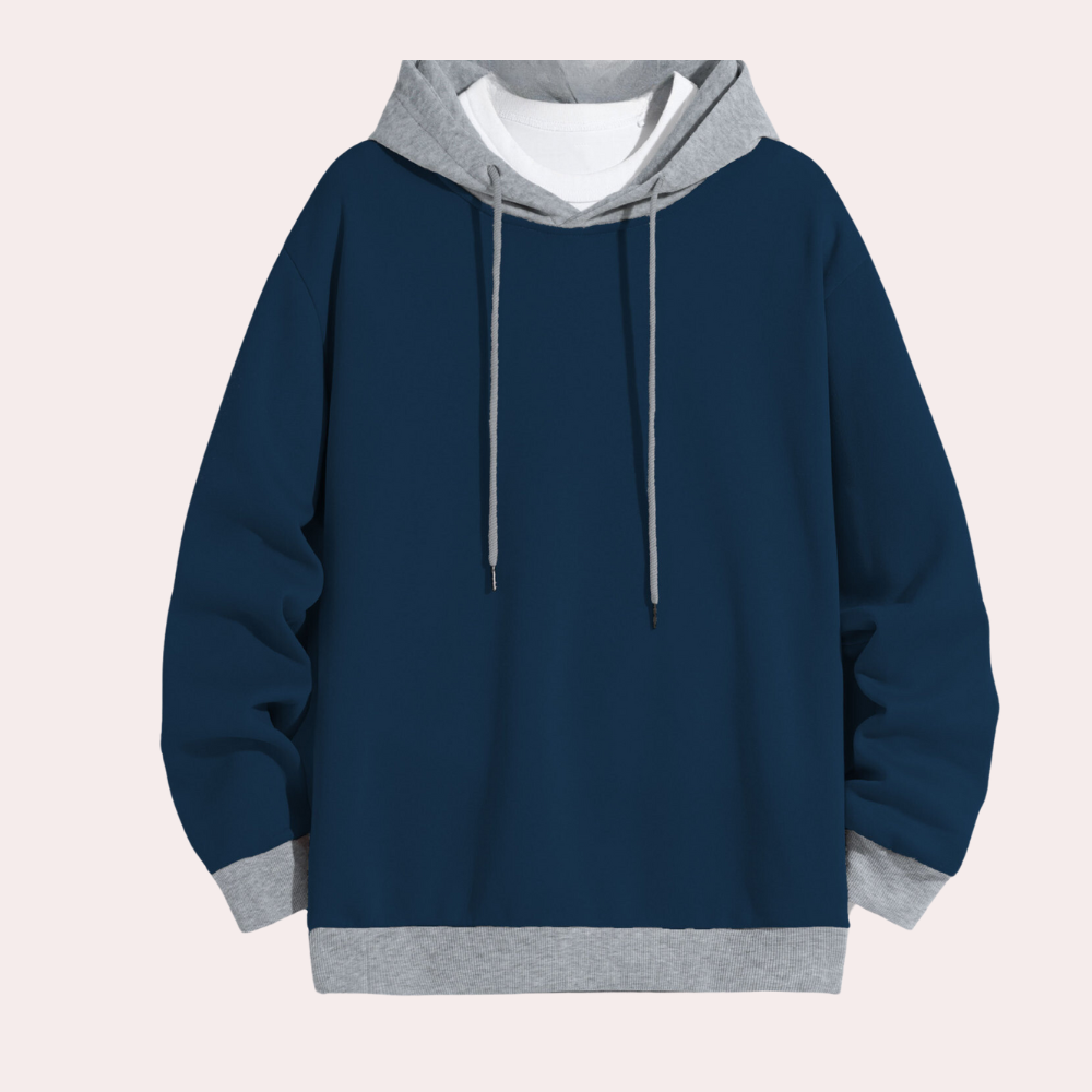Aleron | Stilvolle Herren-Hoodie mit Kontrastfarben für lässige Looks