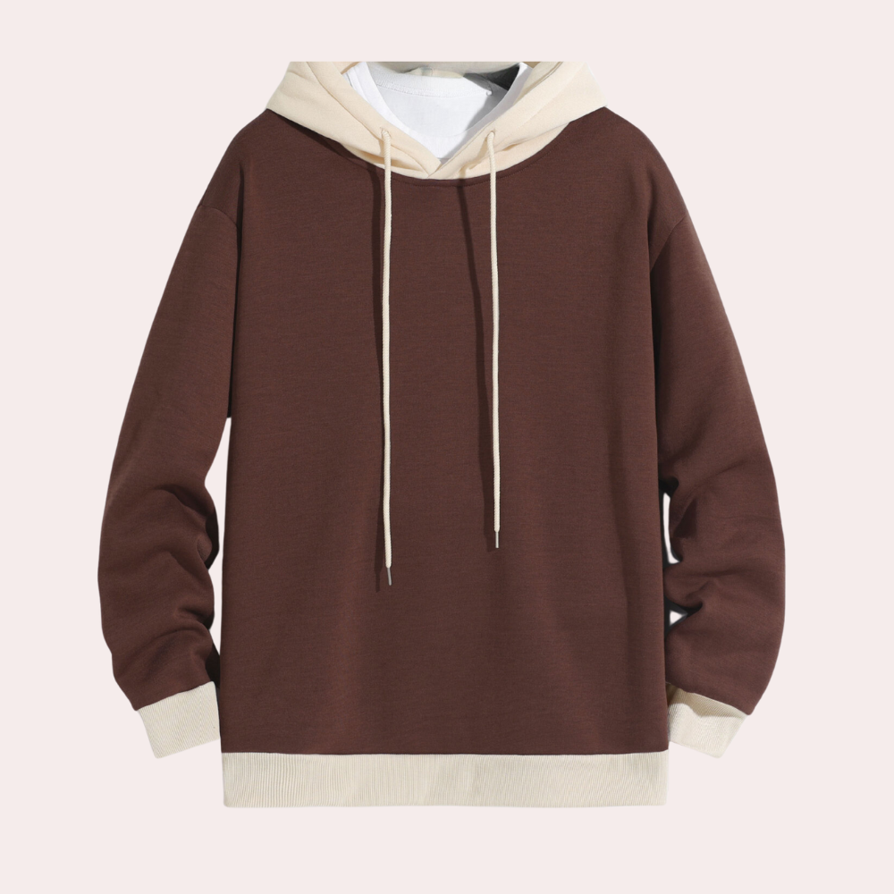 Aleron | Stilvolle Herren-Hoodie mit Kontrastfarben für lässige Looks