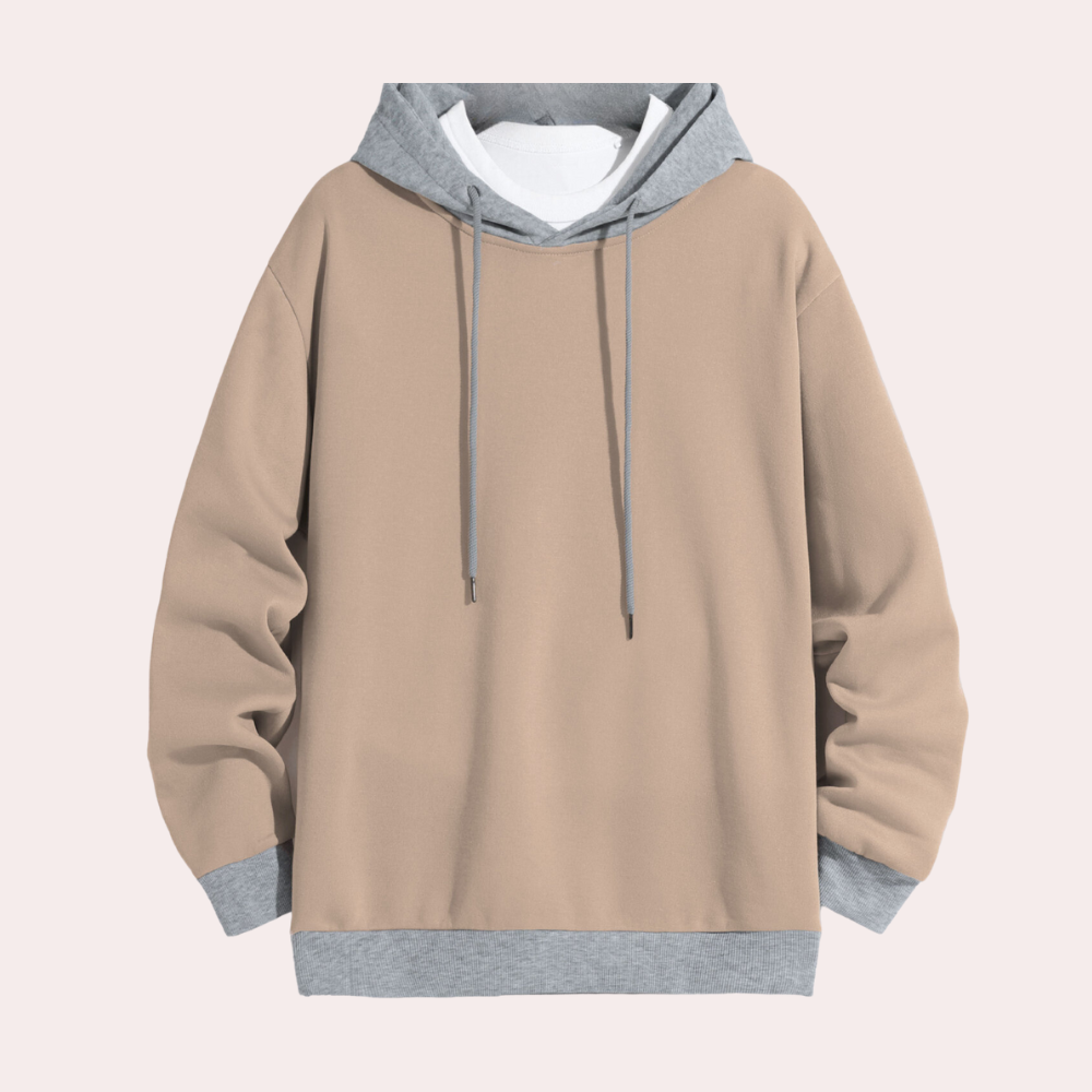 Aleron | Stilvolle Herren-Hoodie mit Kontrastfarben für lässige Looks