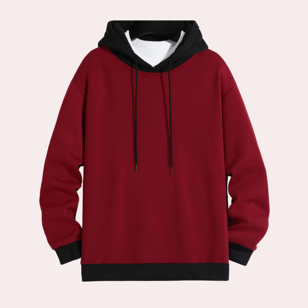 Aleron | Stilvolle Herren-Hoodie mit Kontrastfarben für lässige Looks