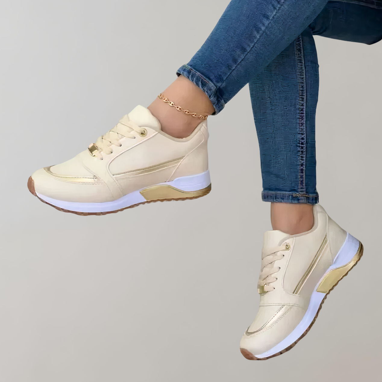Wolff - Stylische Low Top Schnürsneaker für Damen für den Alltag | Sportliche Casual Fashion Sneaker