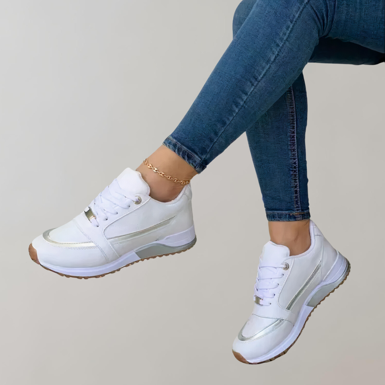 Wolff - Stylische Low Top Schnürsneaker für Damen für den Alltag | Sportliche Casual Fashion Sneaker