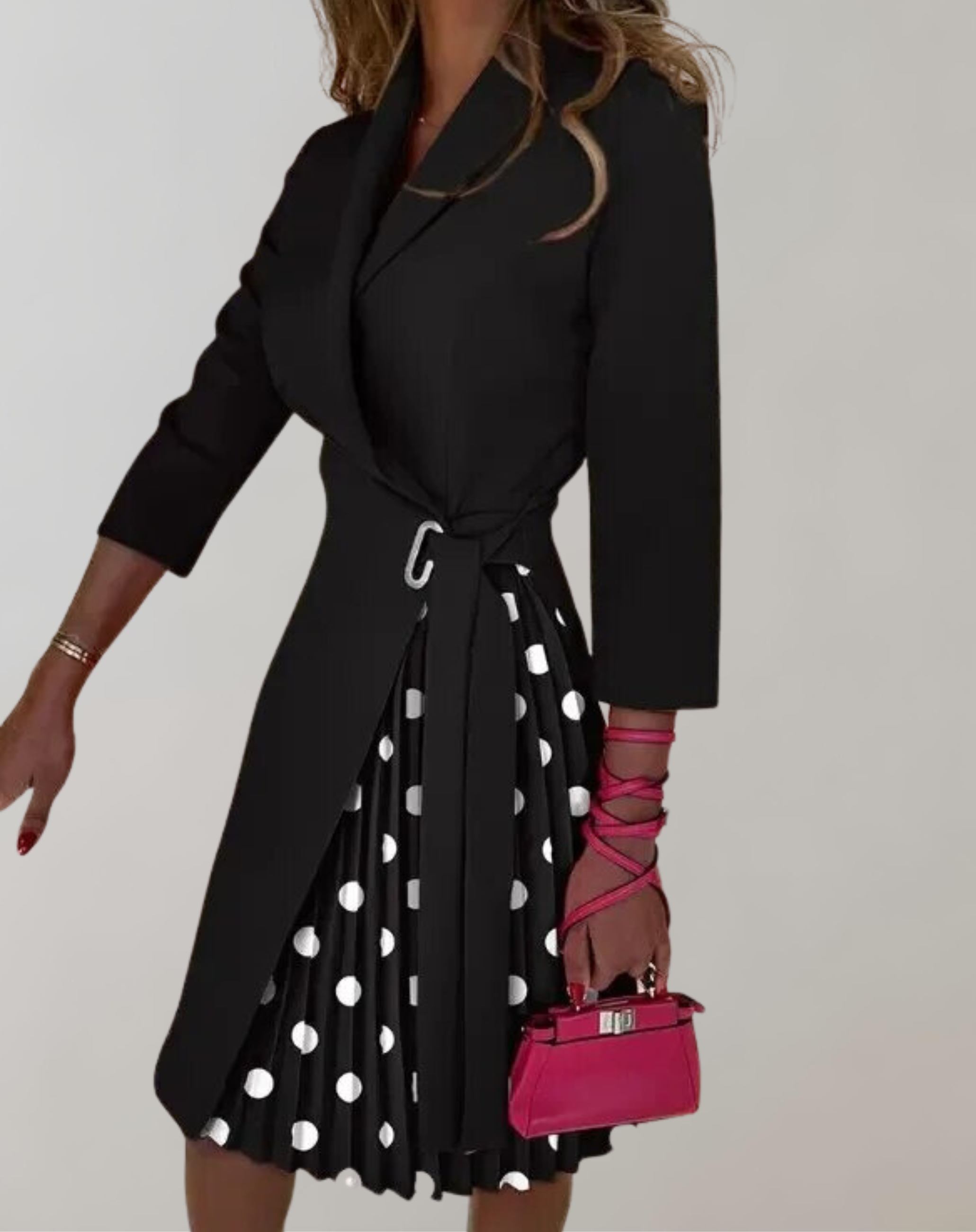 Bea – Damen-Plisseekleid