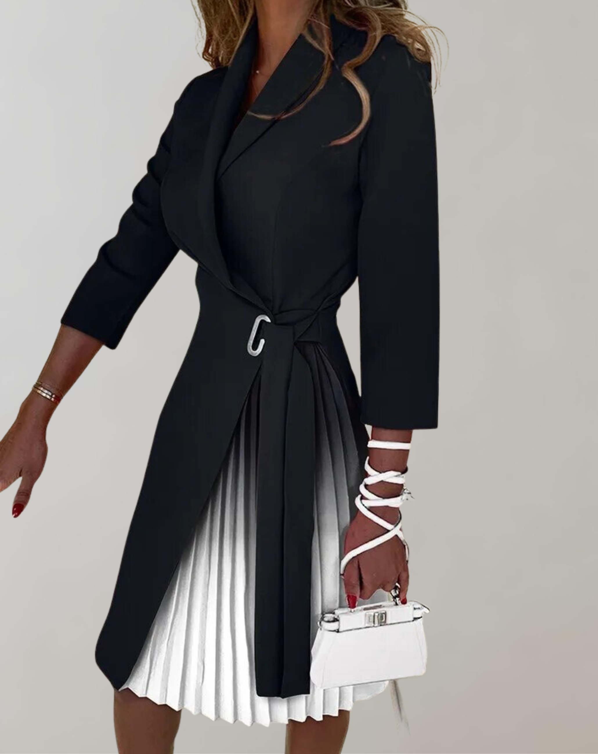 Bea – Damen-Plisseekleid