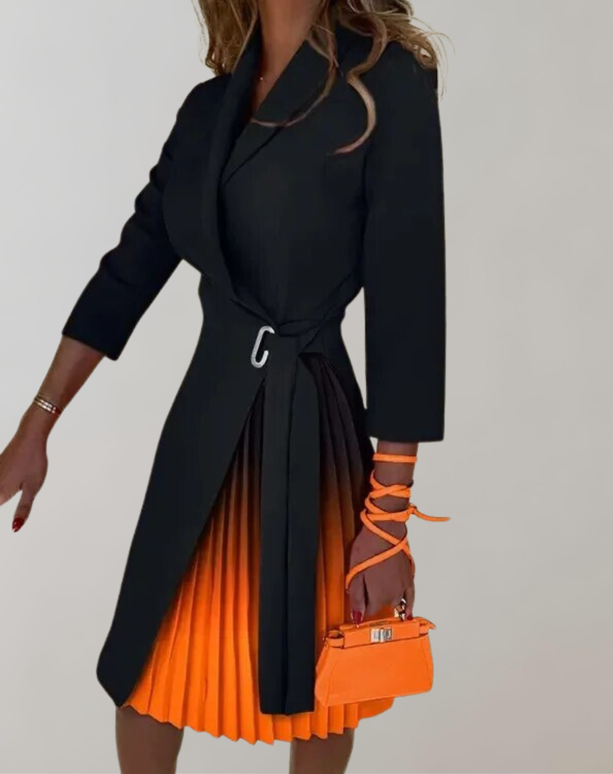 Bea – Damen-Plisseekleid