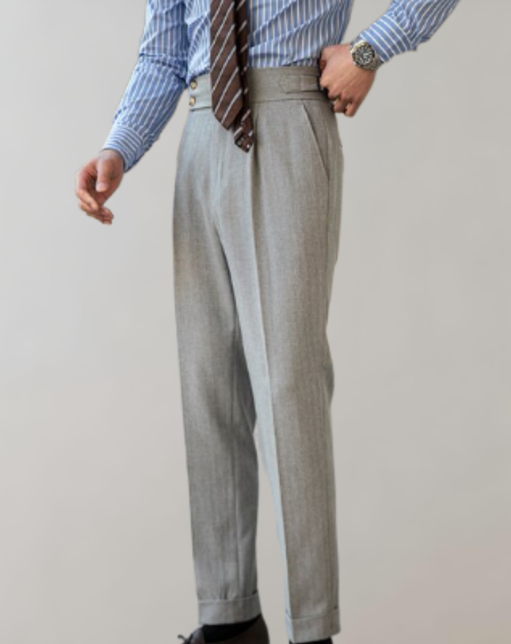 Crawford - Hoch taillierte Herrenhose für formelle Kleidung Hose
