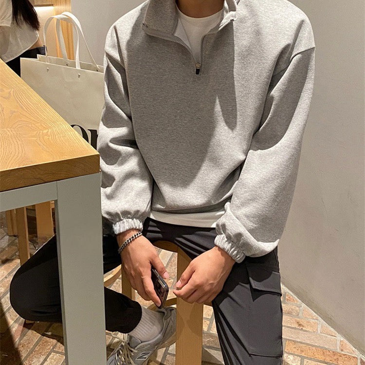 Fleece Sweatshirt mit Viertel-Reißverschluss für ultimativen Komfort