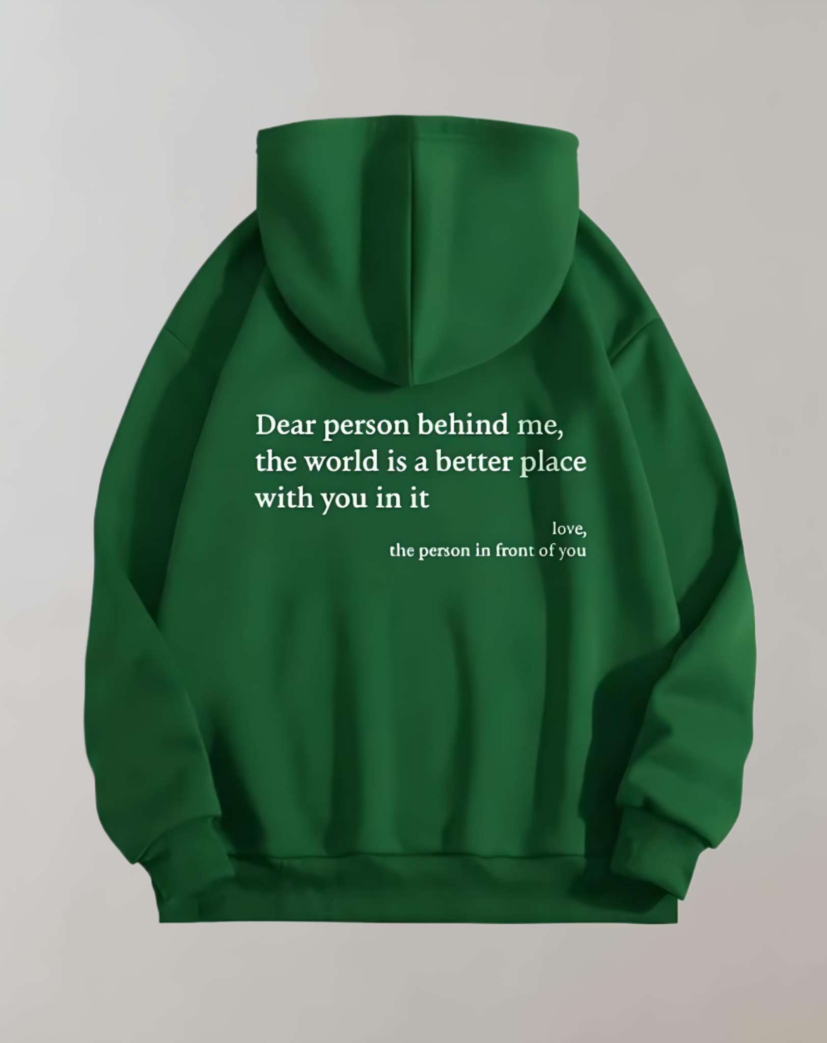 Daisy - Übergroßer Kapuzenpullover mit motivierendem Statement auf der Rückseite Sweater