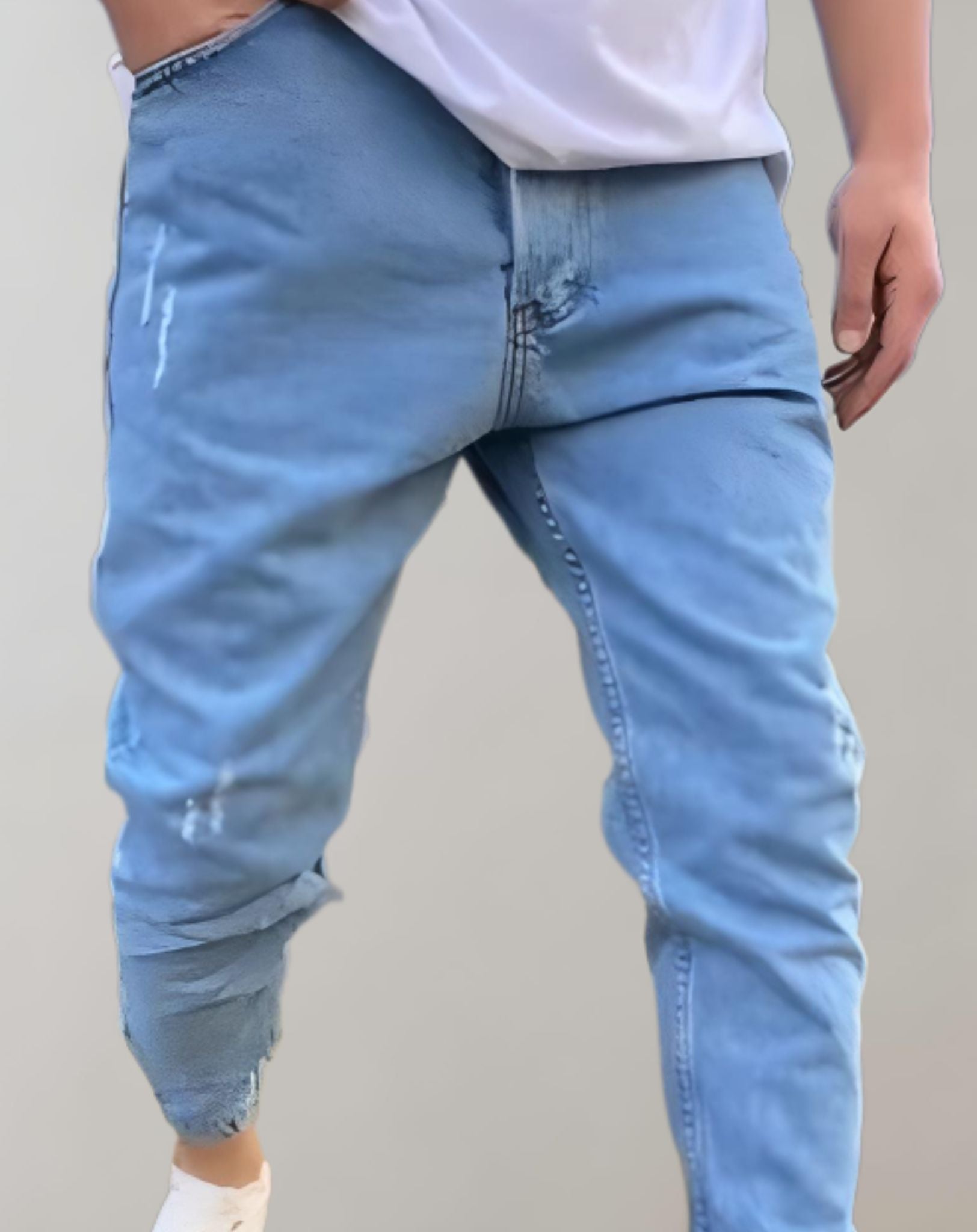 Damian - Hoch taillierte Skinny Denim Jeans für Herren Hose