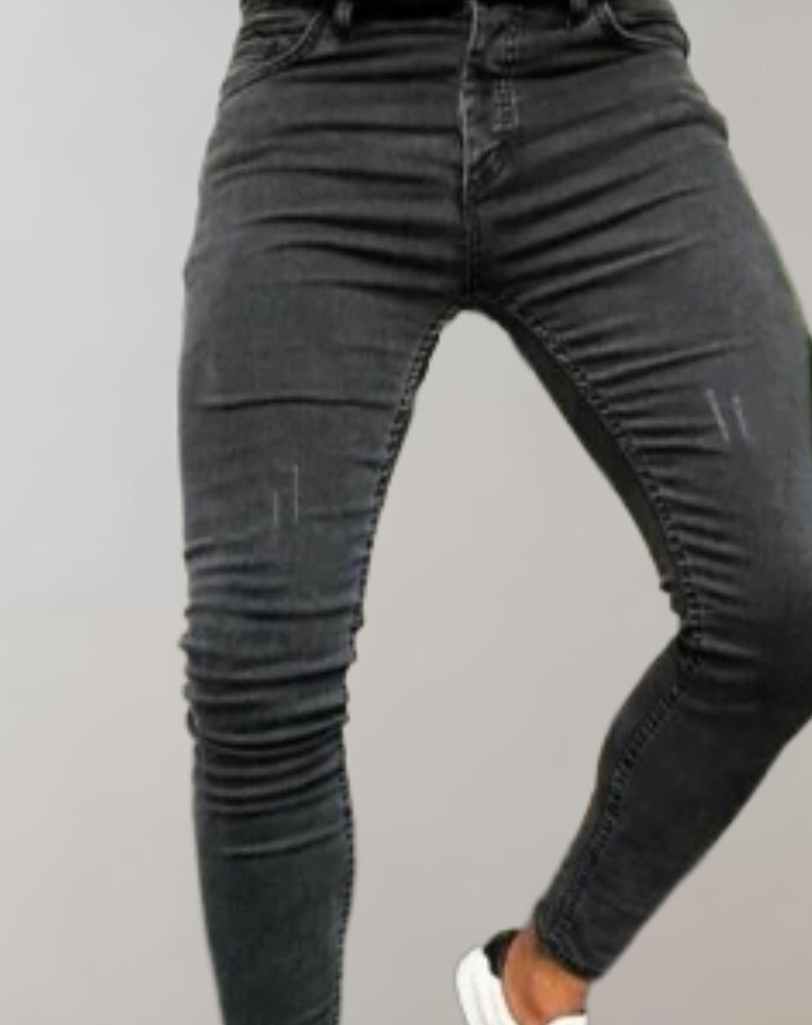 Damian - Hoch taillierte Skinny Denim Jeans für Herren Hose
