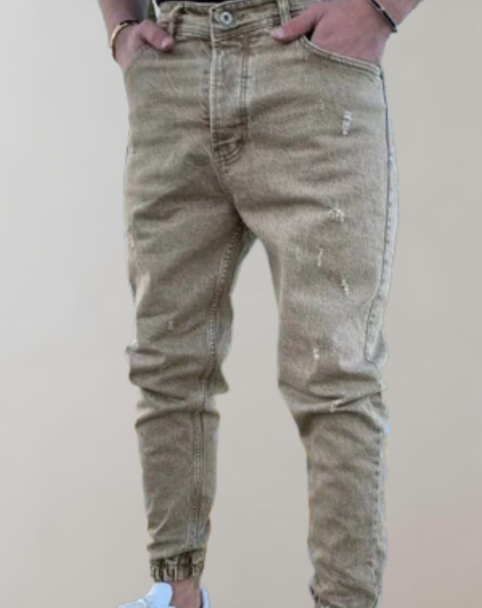 Damian - Hoch taillierte Skinny Denim Jeans für Herren Hose