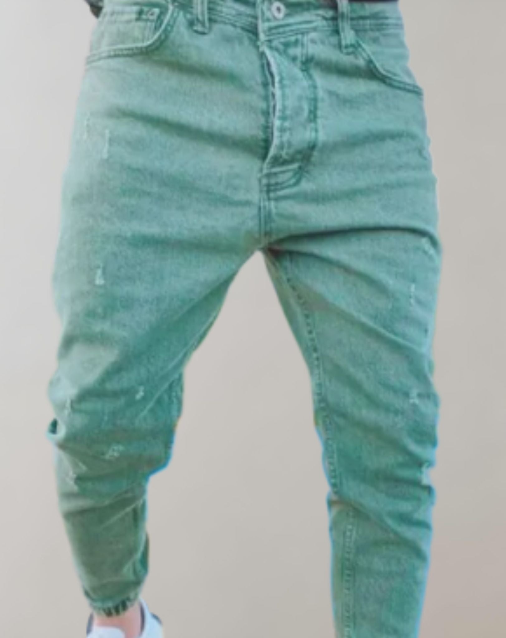Damian - Hoch taillierte Skinny Denim Jeans für Herren Hose