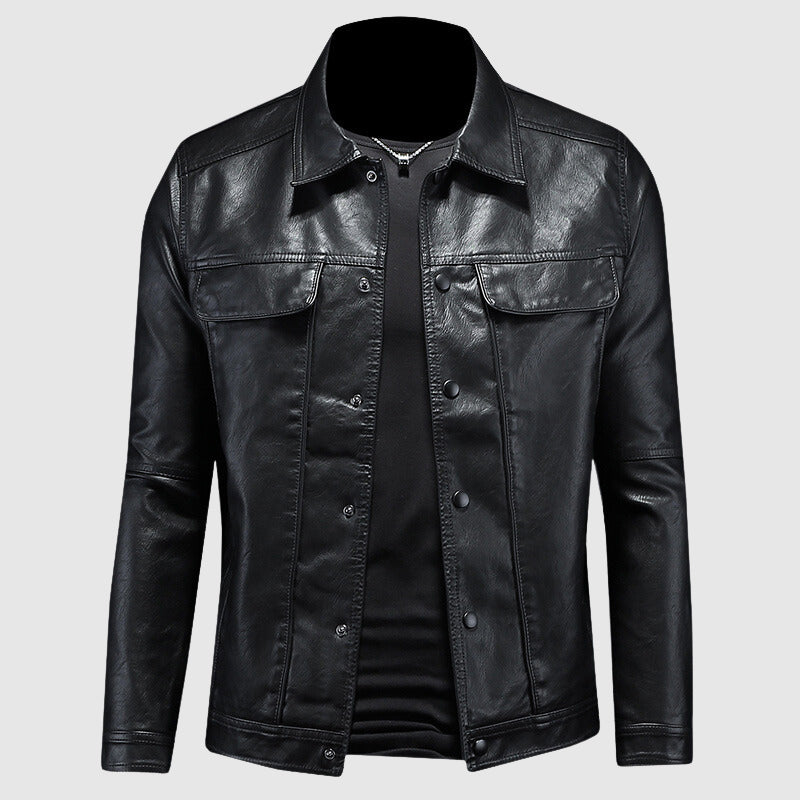 Houston - Stylische Leder-Motorradjacke