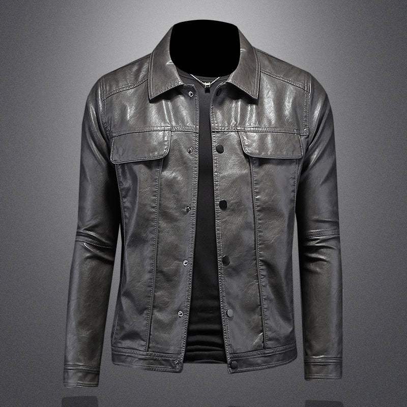 Houston - Stylische Leder-Motorradjacke