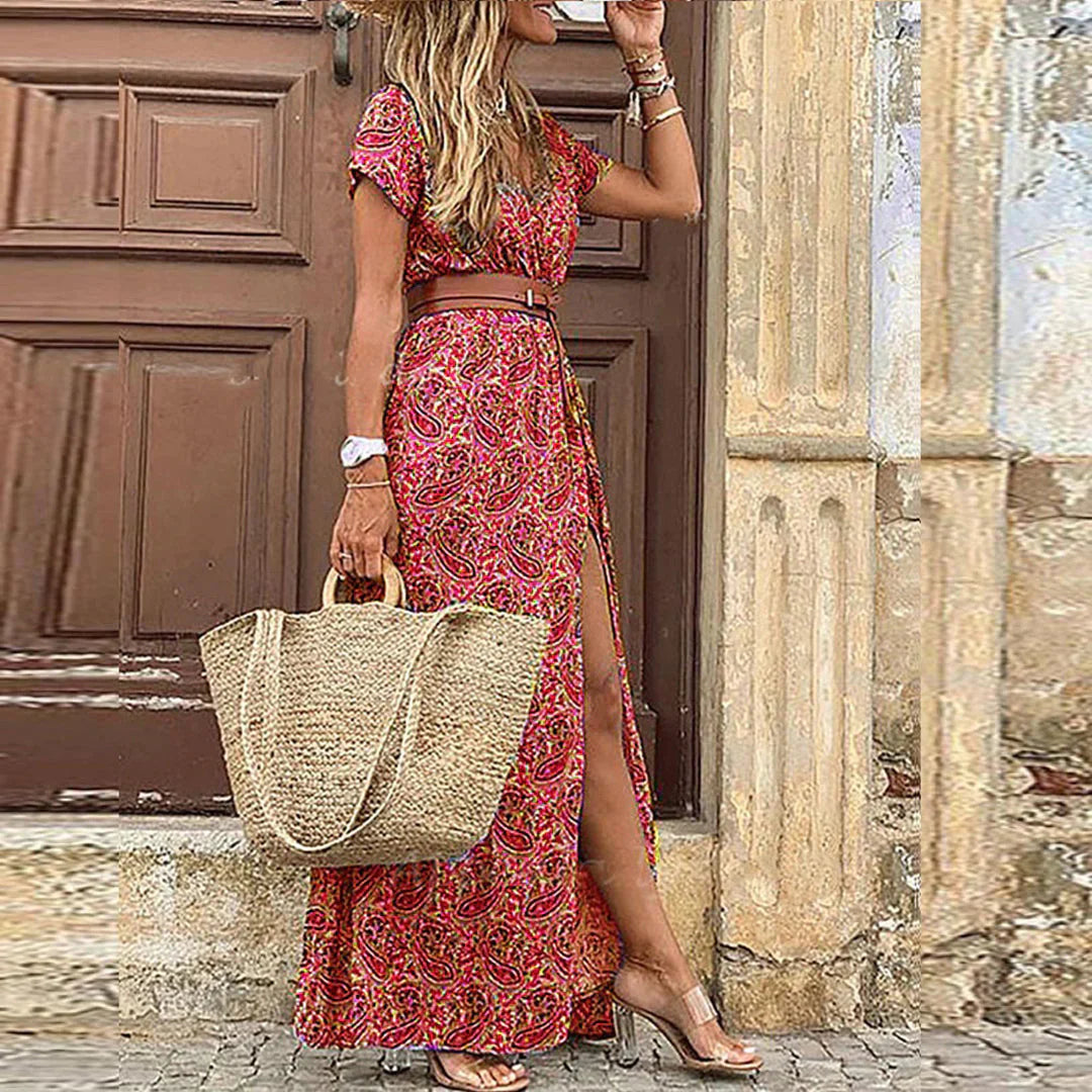 Adele | Elegantes und bequemes Boho-Maxikleid