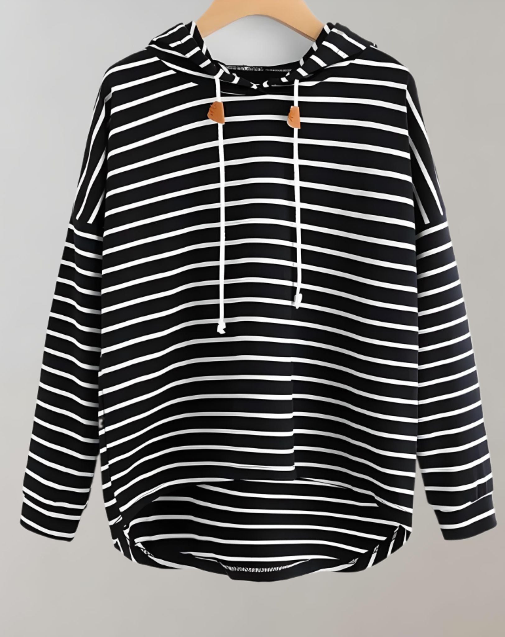 Diane - Übergroßer Kapuzenpullover mit Streifendesign Kapuzenpullover