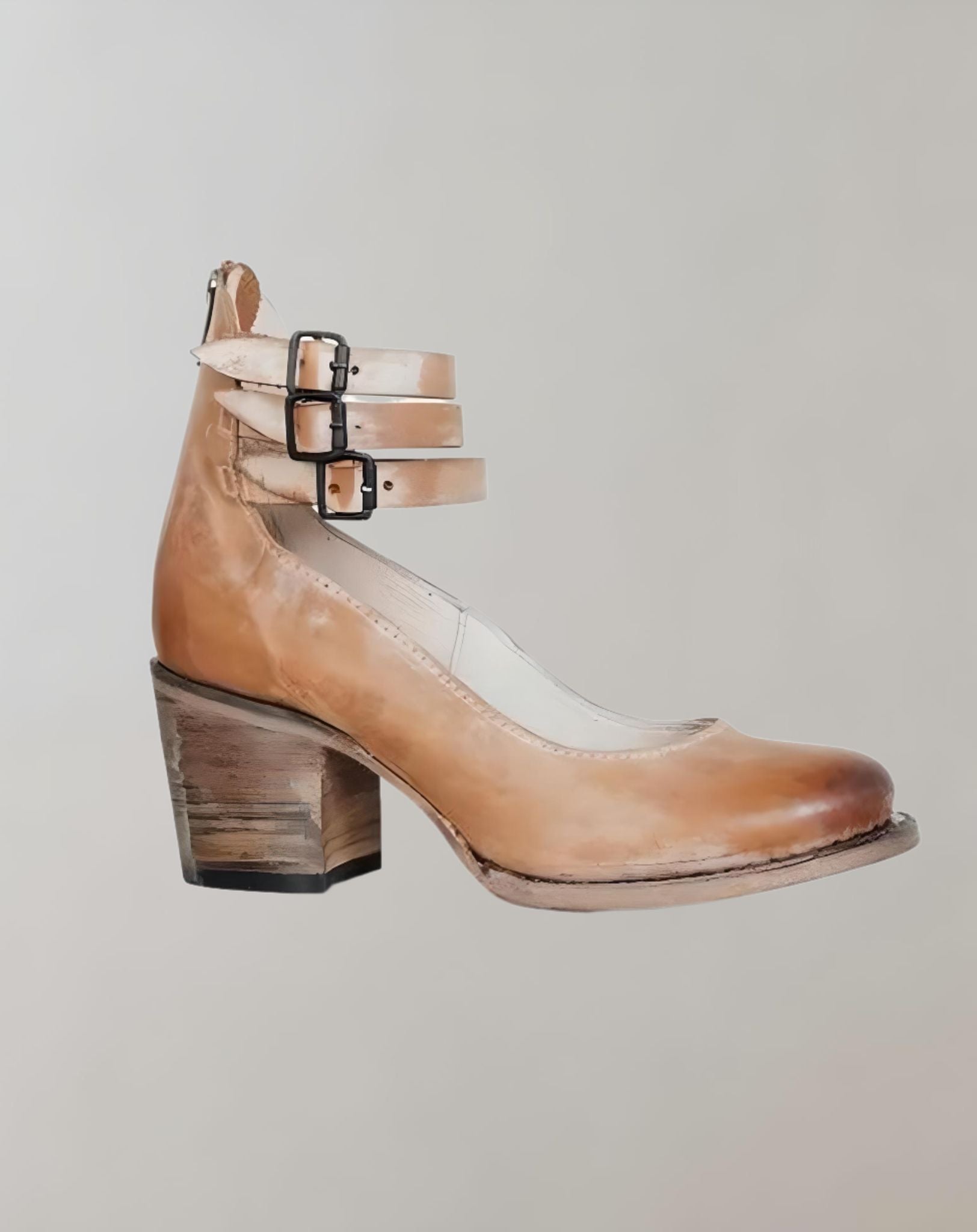 Donna -  Geschlossene Absätze mit drei Knöchelriemen Schuhe