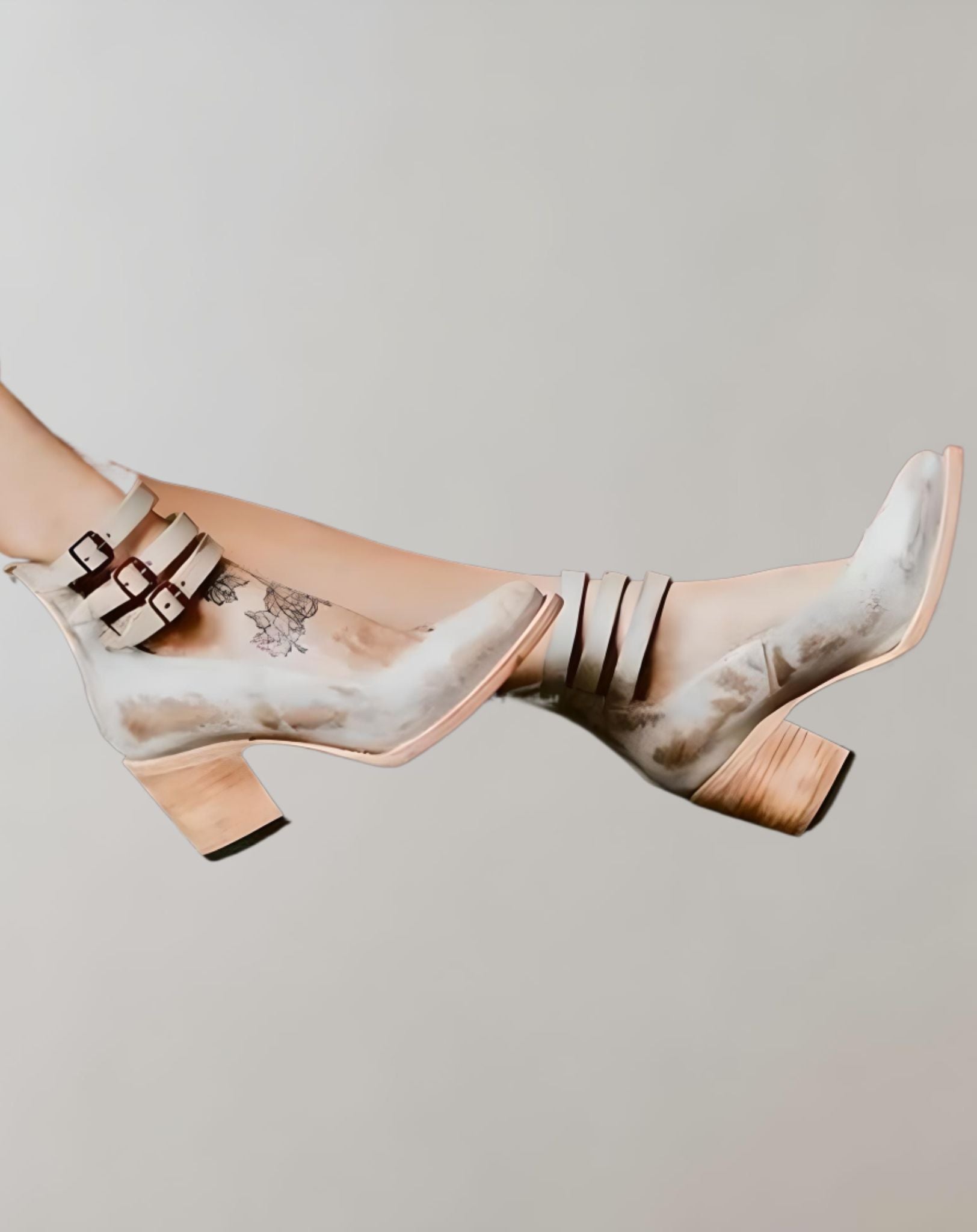 Donna -  Geschlossene Absätze mit drei Knöchelriemen Schuhe