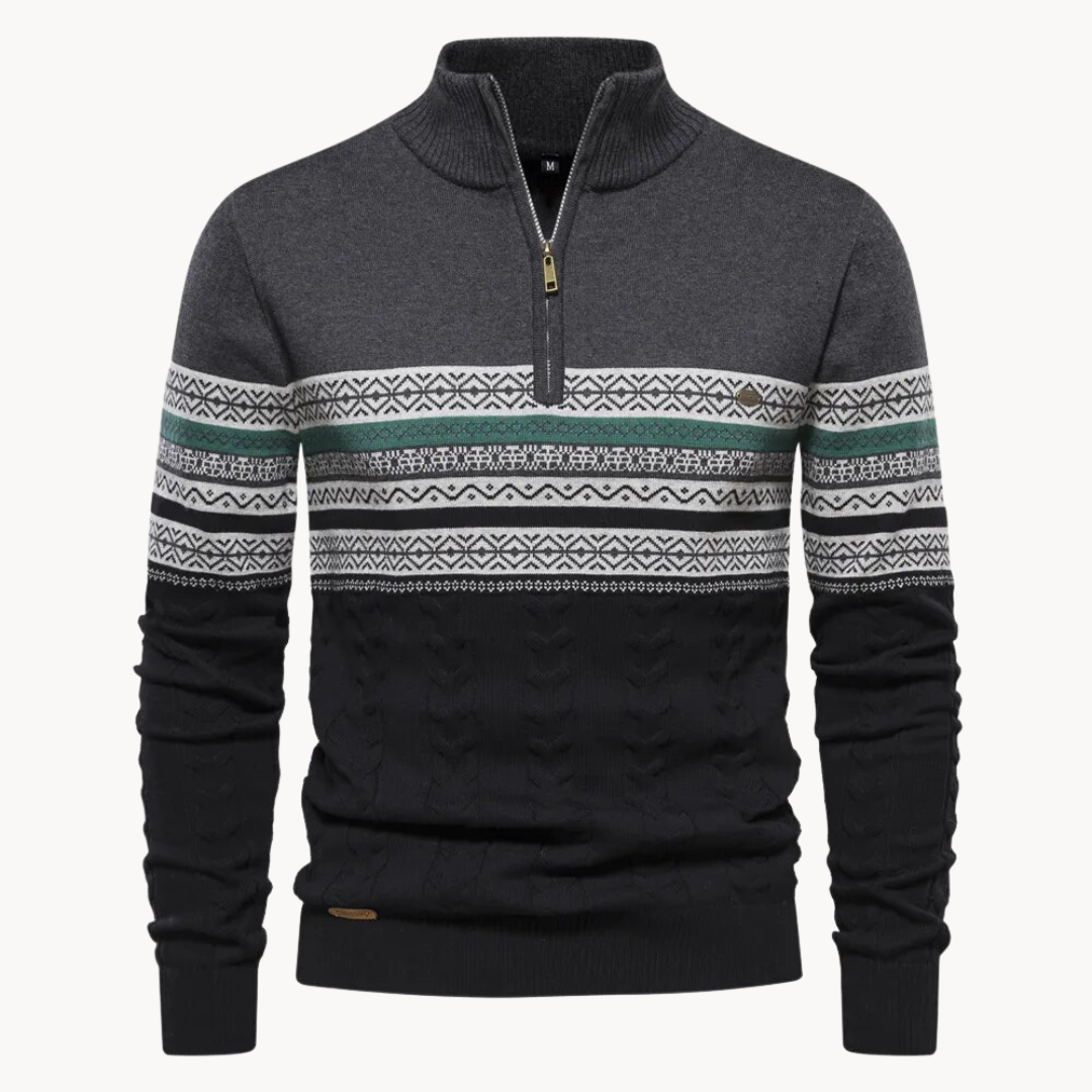 Herren Halzip-Trui - Stilvoller und vielseitiger Pullover für jeden Anlass