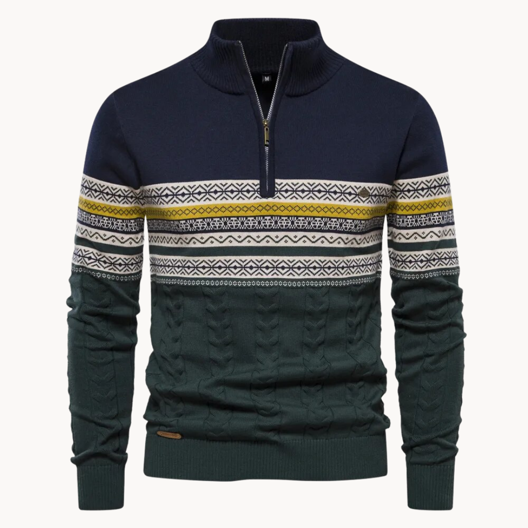 Herren Halzip-Trui - Stilvoller und vielseitiger Pullover für jeden Anlass