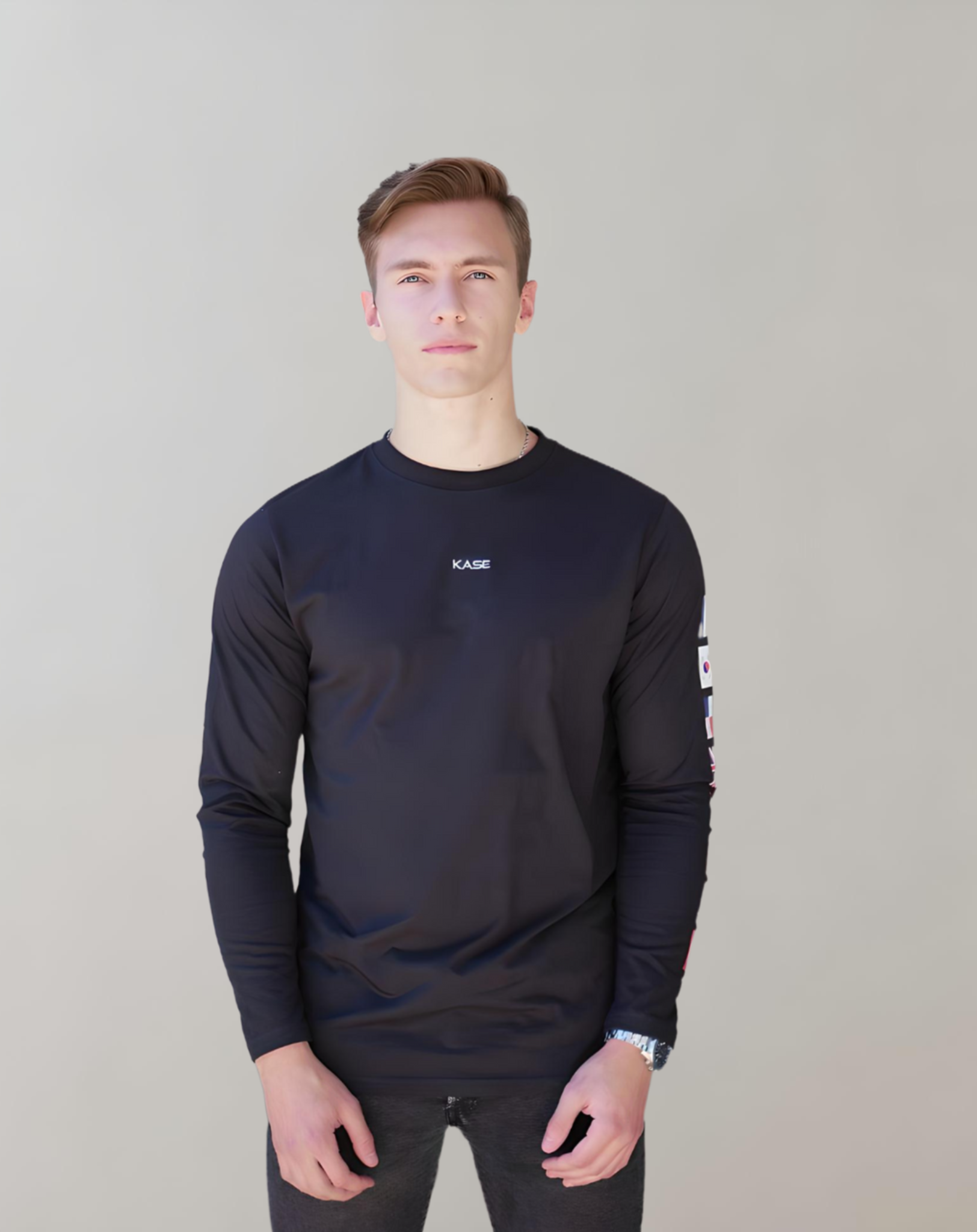 Flag longsleeve - Schwarz