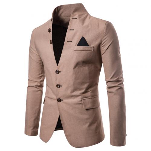 Edler Herren Blazer mit Stehkragen und Knopfleiste – perfekte Passform für Business und Freizeit