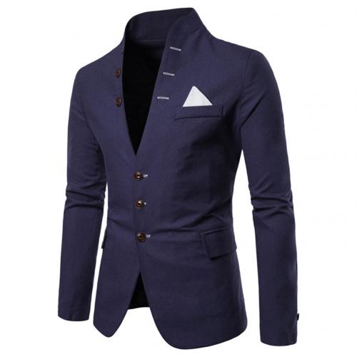 Edler Herren Blazer mit Stehkragen und Knopfleiste – perfekte Passform für Business und Freizeit