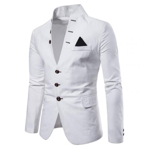 Edler Herren Blazer mit Stehkragen und Knopfleiste – perfekte Passform für Business und Freizeit