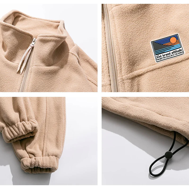 herren Freizeit-Kapuzenpullover mit Reißverschlussjacke – Bequemer Oversize-Look für Herbst und Winter