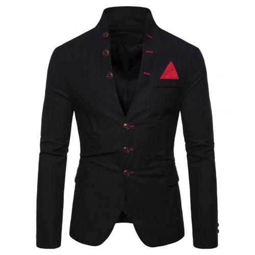 Edler Herren Blazer mit Stehkragen und Knopfleiste – perfekte Passform für Business und Freizeit