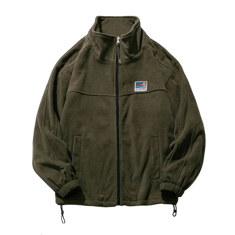 herren Freizeit-Kapuzenpullover mit Reißverschlussjacke – Bequemer Oversize-Look für Herbst und Winter