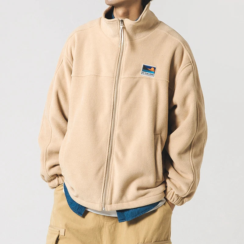 herren Freizeit-Kapuzenpullover mit Reißverschlussjacke – Bequemer Oversize-Look für Herbst und Winter